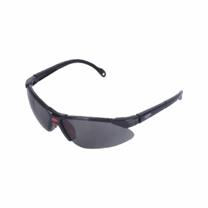 Lentes de seguridad modelo “Orión” negro, armazón de plástico.