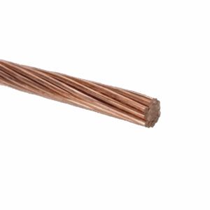 Cable Eléctrico de Cobre Desnudo Semiduro 7 Hilos, Cal. 2 AWG, Rollo de 100 m.