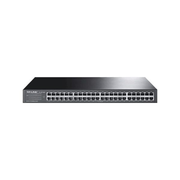 Switch no administrable de 48 puertos 10/100 Mbps para montaje en rack