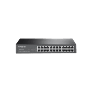 Switch no administrable de 24 puertos 10/100 Mbps para escritorio/rack