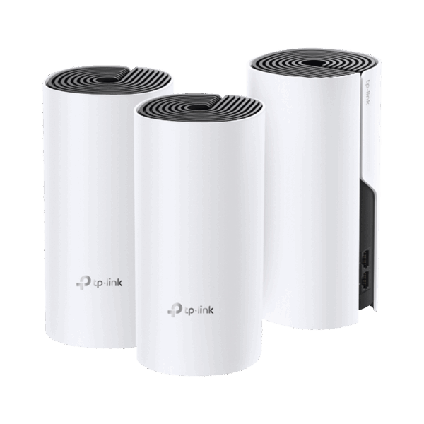 KIT 3 Routers Inalámbricos MESH Interior para Hogar / Doble Banda Wi-Fi 5 AC1200 Mbps / 2 Puerto Gigabit WAN/LAN / 2 Antenas Internas / Administración Mediante la App Deco (iOS, Android)