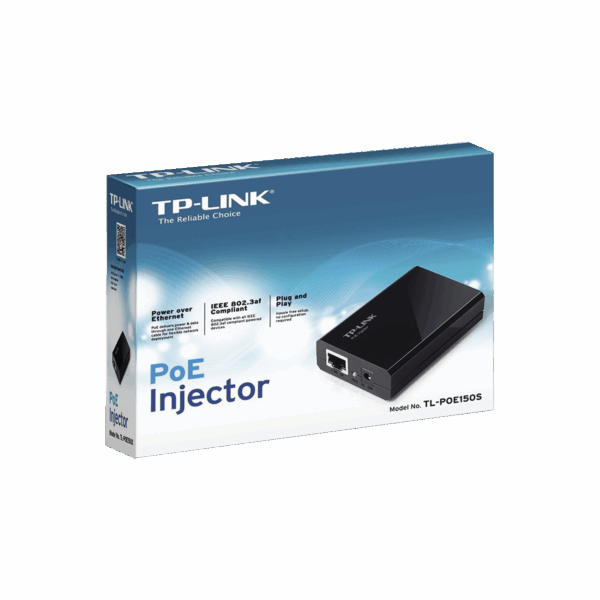 Inyector PoE (15W) / Gigabit 802.3 af / 2 puerto 10/100/1000 Mbps / Plug and Play