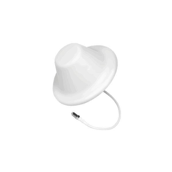 Antena Tipo Domo| 698-960/1710-2700 MHz, 2/4 dB | 75 Ohm, con conector F Hembra.