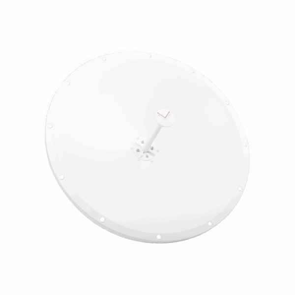 Antena Direccional con Frecuencia Extendida / 4.8 - 6.5 GHz / 28 dBi /  Jumper incluido con conector  SMA-Macho Inverso / Polaridad en 90º y 45º / Montaje incluido para torre o mástil