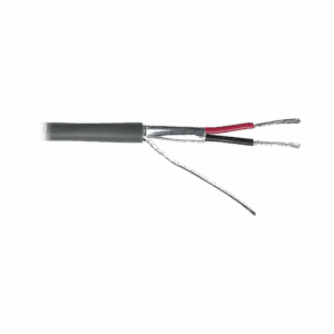 Cable 2 x 18 AWG / Blindado / 305 Metros / Riser / UL / Color Gris / Hecho en México