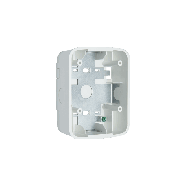 Caja de Montaje en Pared para Bocina y Bocina con Lampara Estroboscopica, Color Blanco
