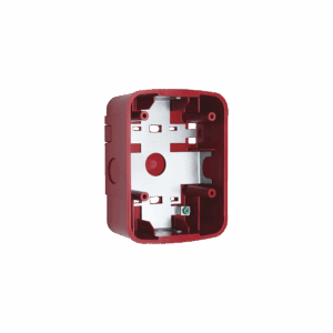 Caja de Montaje en Pared para Bocina y Bocina con Lampara Estroboscopica y para montaje en Techo de Bocinas, Color Rojo