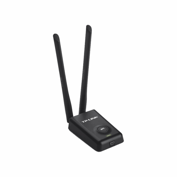 Adaptador de alta potencia USB  inalámbrico/ WiFi N 300 Mbps / Frecuencia de 2.4 GHz / 2 Antenas Externas de 5 dBi / Compatibilidad Windows y Linux