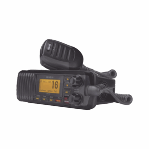 Radio Móvil Marino VHF, color negro, 25 W de potencia, sumer...
