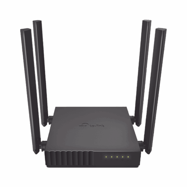 Router Inalámbrico doble banda AC, 2.4 GHz y 5 GHz Hasta 1200 Mbps, 4 antenas externas omnidireccional, 4 Puertos LAN 10/100 Mbps, 1 Puerto WAN 10/100 Mbps, Versión 6