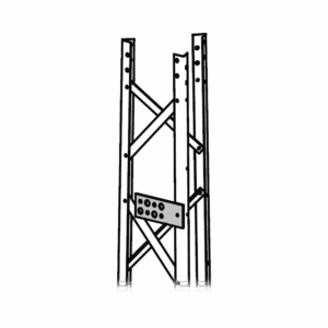 Guía Simple para Guiado de Cableado de Comunicación. Compatible con línea TITAN. Incluye Tornillo, Tuerca y Arandela.