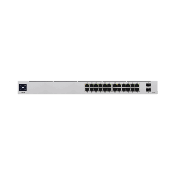 UniFi Switch USW-24-POE Gen2, Capa 2 de 24 puertos (16 puertos PoE 802.3af/at + 8 puertos Gigabit) + 2 puertos 1G SFP, 95W, pantalla informativa