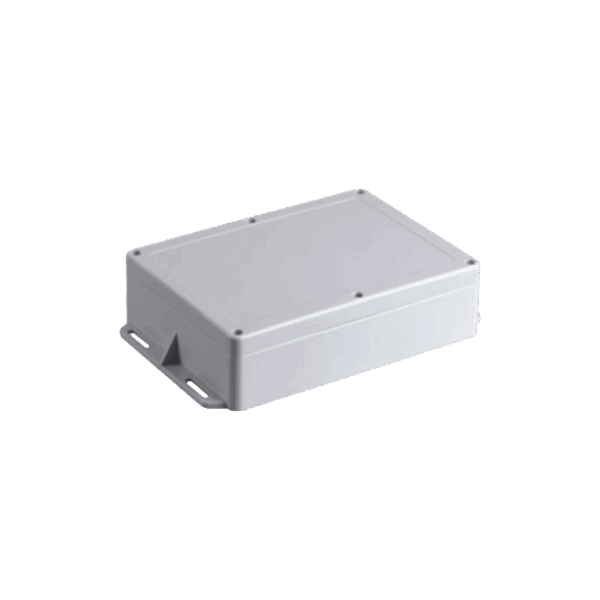 Gabinete Plástico para Exterior (IP65) de 160 x 220 x 100 mm Cierre por Tornillos Metálicos. Tiene Orejas para instalación a muro.