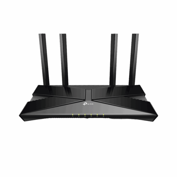 Router WiFi 6 doble banda AX 3000 Mbps /  MU-MIMO y OFDMA / 1 Puerto WAN 10/100/1000 Mbps / 4 Puertos LAN 10/100/1000 Mbps / 4 Potentes Antenas.
