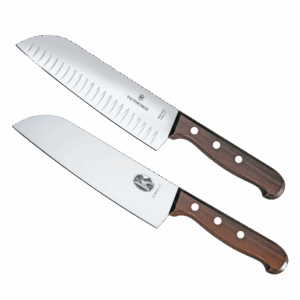 Set de 2 Cuchillos Santoku Wood de Mango de Madera Palissand...