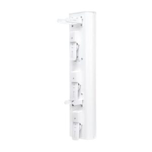 Antena sectorial blindada de 90º de cobertura 5 GHz (5.15 – 5.85 GHz), dividida en 3 bloques de 30º, ideal para alta densidad de suscriptores