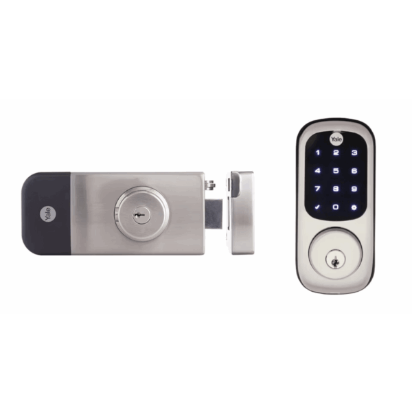 Cerradura Digital para Exteriores / Teclado Digital Táctil / Control Remoto App Yale / Compatible Zigbee-Z Wave Plus / Resistente Intemperie / Hasta 250 Usuarios / Baterías AA