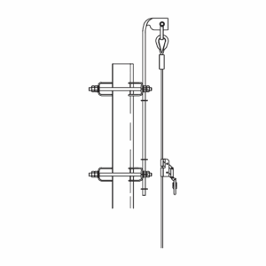Línea de Vida hasta 45.7 Metros (150 pies). Compatible con línea Super Titan. Carro de Seg. NO INCLUIDO.