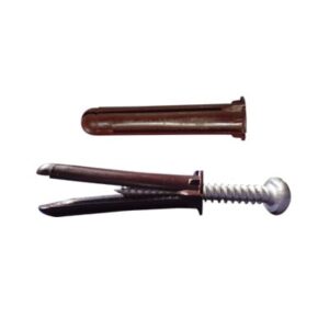 Paquete de 10 taquetes café 1 3/4″ y 10 tornillos 10mm...