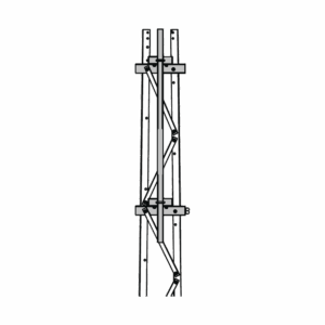 Mástil 2-3/8″ x 1.8 m para Montaje en Cara de Torre Super Titan Secciones 1 a 3.