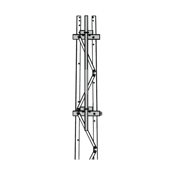 Mástil 2-3/8" x 1.8 m para Montaje en Cara de Torre Super Titan Secciones 1 a 3.