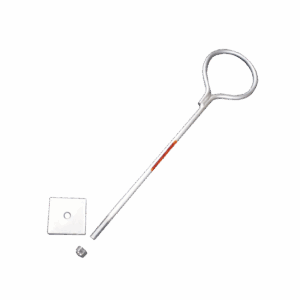 Ancla de Losa o Pared de 75 cm. de 12 cm diámetro de argolla Galvanizada por Inmersión en Caliente.