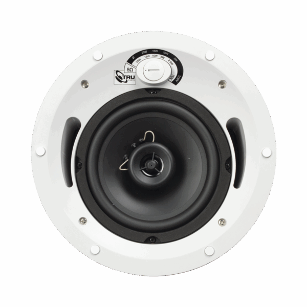 Altavoz comercial de 2 vías | 70V /100V | 8 Ohms | montaje en techo | woofer de 6.5 in | 60 Watts |