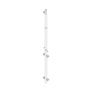 Pluma de Aluminio de 4 metros CED.40  para Instalación de Tramos STZ (Con Polea).