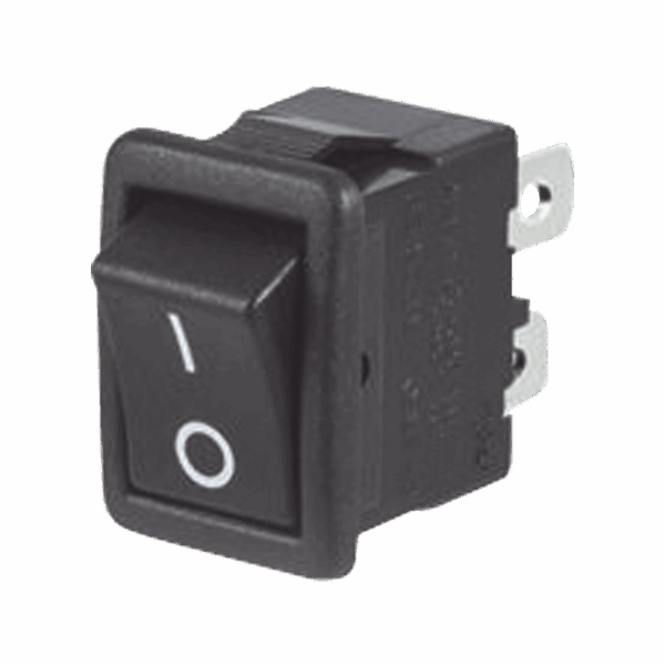 Interruptor Rocker DPST On-Off,  250 Vca.,10 Amp.,