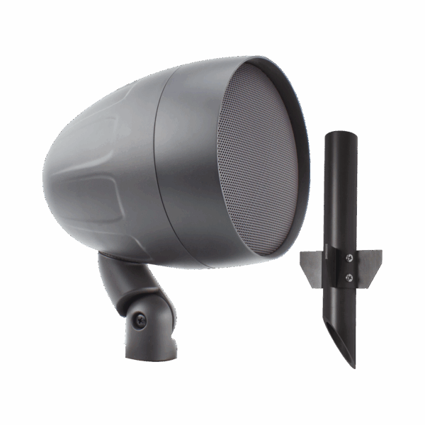 exterior | altavoz de 2 vías | Acoustiscape 6.5in | 50 Watts | 8 ohms| 70V/100V | Switchable | incluye estaca