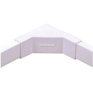 Esquinero interior blanco de PVC auto extinguible, para cana...
