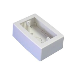 Caja de Registro Universal, color blanco de PVC auto extingu...