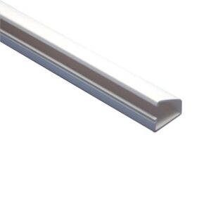 Canaleta blanca tipo bisagra de PVC auto extinguible, con ci...