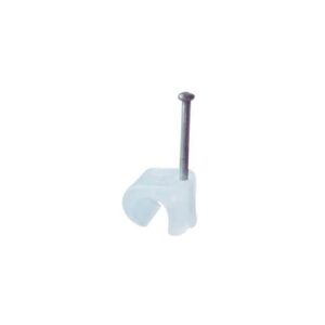 Grapa para cable redondo de 7mm color transparente (100pzs) ...