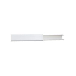 Canaleta color blanco de PVC auto extinguible,  de una via, ...