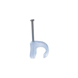 Grapa para cable redondo de 5mm color transparente (100pzs) ...