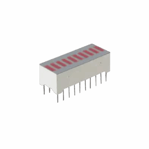 Barra Gráfica de 10 segmentos LED Rojos tipo LTA-1000