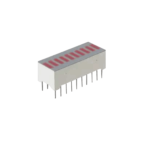 Barra Gráfica de 10 segmentos LED Rojos tipo LTA-1000