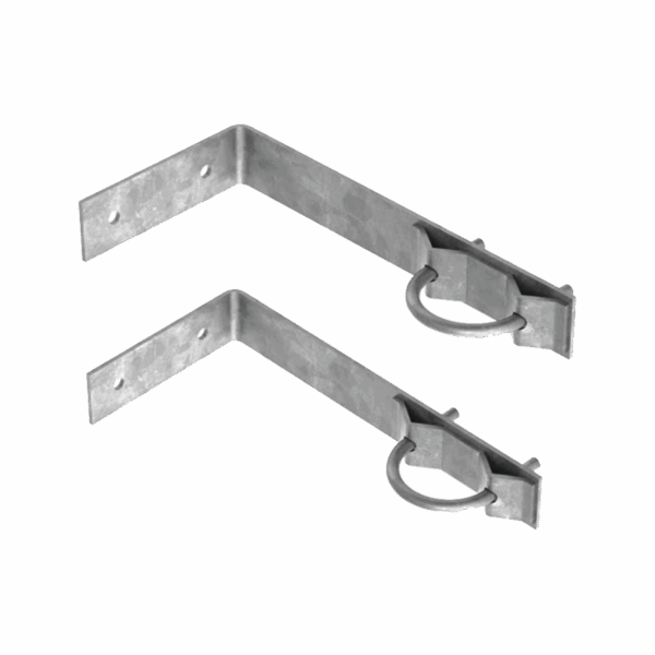 Juego de 2 Herrajes de Pared para Sujeción de Mástil (1-1/4" a 2")