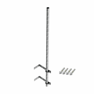 Mástil de 3 m de 1-1/4″ diámetro ced. 30 con Herrajes ...