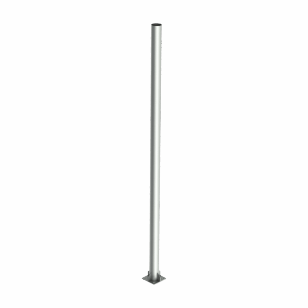 Poste de Acero Galvanizado para Videovigilancia, 6 m de altura.