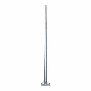 Poste de Acero Galvanizado para Videovigilancia, 3 m de altura.