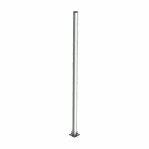 Poste de Acero Galvanizado para Videovigilancia, 1.5 m de altura.