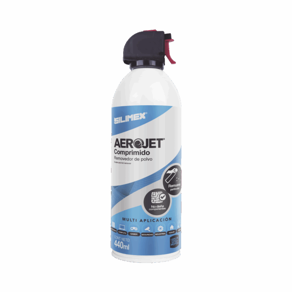 Removedor de polvo y residuos (aire comprimido) para limpieza de equipos electrónicos, 440 ml
