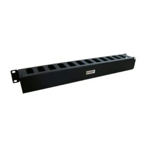 Organizador de cables horizontal de 19″, 1UR
