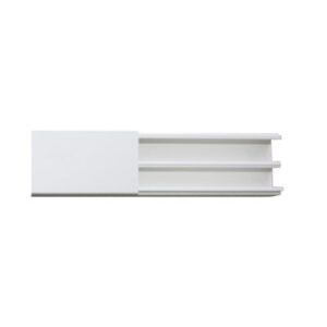 Canaleta en color blanco de PVC auto extinguible, 35 x 17, t...