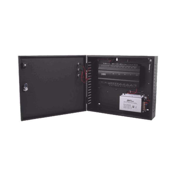 Controlador de Acceso / 2 PUERTAS / Biometría Integrada / Hasta 3,000 Huellas / 30,000 Tarjetas / Incluye Gabinete y Fuente de Alimentación 12Vcc/5A