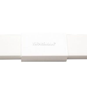 Pieza de unión color blanco de PVC auto extinguible,  para c...