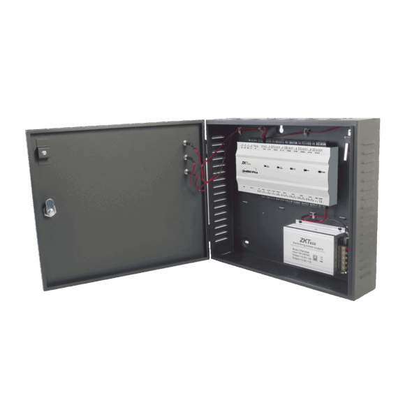 Controlador de Acceso / 4 PUERTAS / Funcion ADMS PUSH Incluida / Alta Seguridad / 3 Años de Garantía / Biometría Integrada / 20,000 Huellas / Software de integración ZKBioCVSecurity