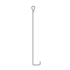 Ancla de Suelo con Ojo de Llave Ø 3/4″ x 150 cm, Galvanizado por Inmersión en Caliente.